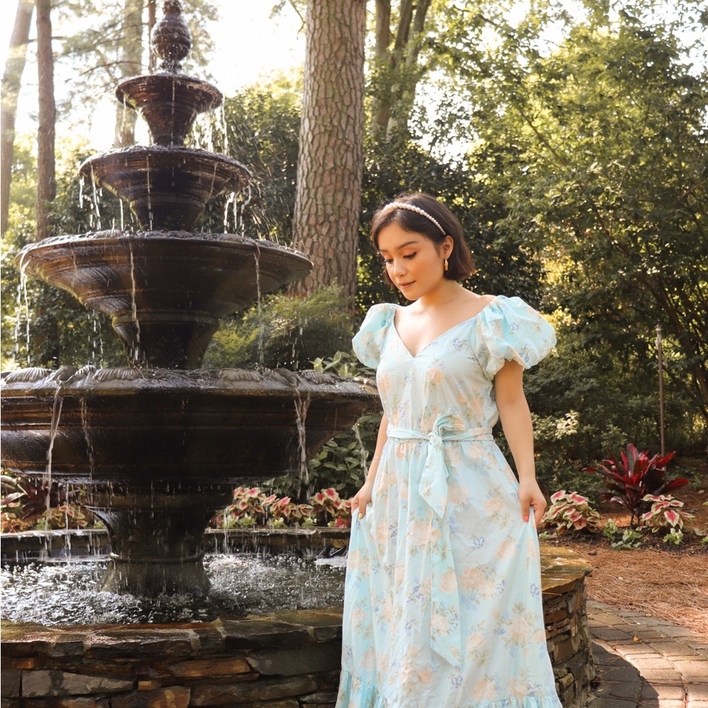 LoveShackFancy & Target Puff Sleeve Maxi Dress